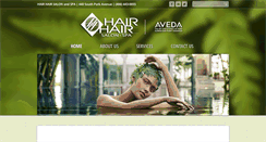 Desktop Screenshot of hairhairsalonandspa.com